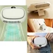 Portable Rechargeable Neck Fan with Digital Display | https://www.bestnamebadges.com