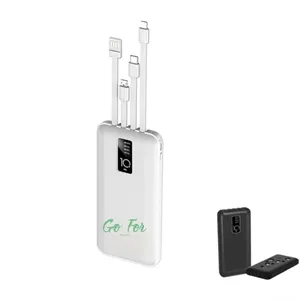 10000mAh Power Bank with 4 Cables