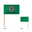 Custom Paper Toothpick Flags - Style A Flag Size 1" x 1.5" | https://www.bestnamebadges.com
