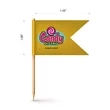 Custom Paper Toothpick Flags - Style C Flag Size 1" x 1.5" | https://www.bestnamebadges.com