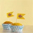 Custom Paper Toothpick Flags - Style C Flag Size 1" x 1.5" | https://www.bestnamebadges.com