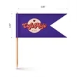 Custom Paper Toothpick Flags - Style D Flag Size 0.75" x 3" | https://www.bestnamebadges.com