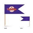 Custom Paper Toothpick Flags - Style D Flag Size 0.75" x 3" | https://www.bestnamebadges.com