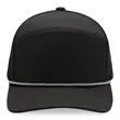 7 Panel Performance Golf Rope Trucker Cap w/Perforated Mesh | https://www.bestnamebadges.com