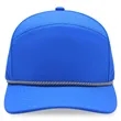 7 Panel Performance Golf Rope Trucker Cap w/Perforated Mesh | https://www.bestnamebadges.com