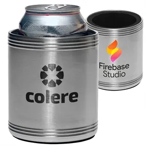 Stainless Steel Can Cooler | https://www.bestnamebadges.com