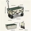 Collapsible Foldable camping beach Wagon | https://www.bestnamebadges.com