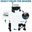 Collapsible Foldable camping beach Wagon | https://www.bestnamebadges.com