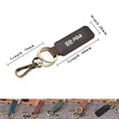 Personalized Leather Key Chain | https://www.bestnamebadges.com