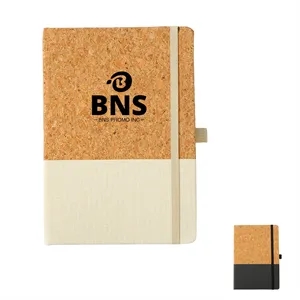 Natural Cork Composite A5 Notebook with Strap