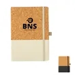 Natural Cork Composite A5 Notebook with Strap | https://www.bestnamebadges.com