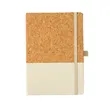 Natural Cork Composite A5 Notebook with Strap | https://www.bestnamebadges.com