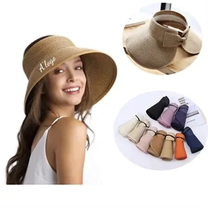 Foldable Straw Sun Visor