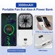 Multifunctional Mini Portable Handheld Fan | https://www.bestnamebadges.com