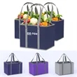Heavy Duty Reusable Shopping Bags with Box Shape | https://www.bestnamebadges.com