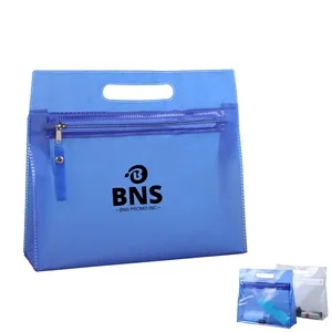 Clear PVC Travel Toiletry Bag with Handle