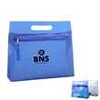 Clear PVC Travel Toiletry Bag with Handle | https://www.bestnamebadges.com