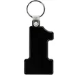 Number One Soft Plastic Keychains | https://www.bestnamebadges.com