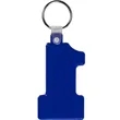 Number One Soft Plastic Keychains | https://www.bestnamebadges.com
