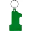 Number One Soft Plastic Keychains | https://www.bestnamebadges.com