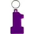 Number One Soft Plastic Keychains | https://www.bestnamebadges.com