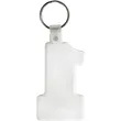 Number One Soft Plastic Keychains | https://www.bestnamebadges.com