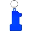 Number One Soft Plastic Keychains | https://www.bestnamebadges.com