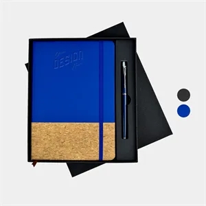 TiTUS® Mulch PU Leather Notebook, Pen in EVA Case Gift Set