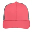 Team 365 By Yupoong® Adult Zone Sonic Heather Trucker Cap | https://www.bestnamebadges.com