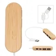 Dual Input Bamboo Hub | https://www.bestnamebadges.com
