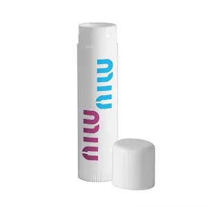SPF 15 White Tube Lip Balms | https://www.bestnamebadges.com