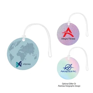 Acrylic Bag Tag - Circle | https://www.bestnamebadges.com