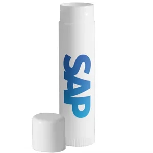 White Tube Soy Lip Balms with SPF 30 | https://www.bestnamebadges.com