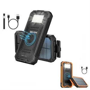 20,000mAh Solar Charger Power Bank with Flashlight