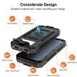 20,000mAh Solar Charger Power Bank with Flashlight | https://www.bestnamebadges.com
