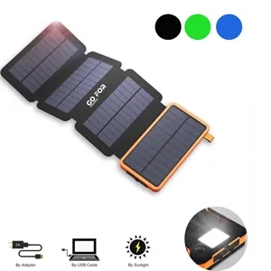 10000mAh Solar Charger with 4 Panels