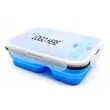 Collapsible Silicone Lunch Boxes with Fork and Spoon | https://www.bestnamebadges.com