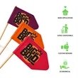 Custom Paper Toothpick Flags - Style H Flag Size 1" x 1.5" | https://www.bestnamebadges.com