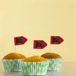 Custom Paper Toothpick Flags - Style H Flag Size 1.5" x 2.5" | https://www.bestnamebadges.com