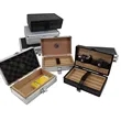 Portable Cigar Box Humidor Travel Leather Case Set | https://www.bestnamebadges.com