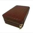 Portable Cigar Box Humidor Travel Leather Case Set | https://www.bestnamebadges.com