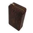 Portable Cigar Box Humidor Travel Leather Case Set | https://www.bestnamebadges.com