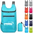 Foldable Lightweight Backpack with Zippered Pockets | https://www.bestnamebadges.com