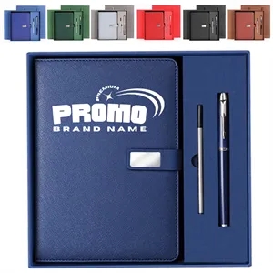 Deluxe Notebook and Pen Gift Set with Gift Bag | https://www.bestnamebadges.com