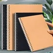 A5 Kraft Spiral Notebook with Lined Pages | https://www.bestnamebadges.com