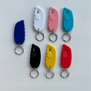 Key Ring With Self-Retracting Safety  Knives