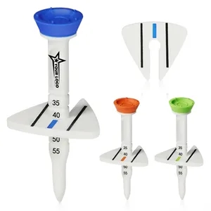 Professional Golf Tee With Adjustable Height And Aiming