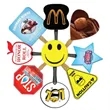 Full Color Handfan | https://www.bestnamebadges.com