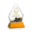 Shelton VividPrint™ Award on Newhaven Base - Amber | https://www.bestnamebadges.com