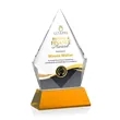 Shelton VividPrint™ Award on Newhaven Base - Amber | https://www.bestnamebadges.com